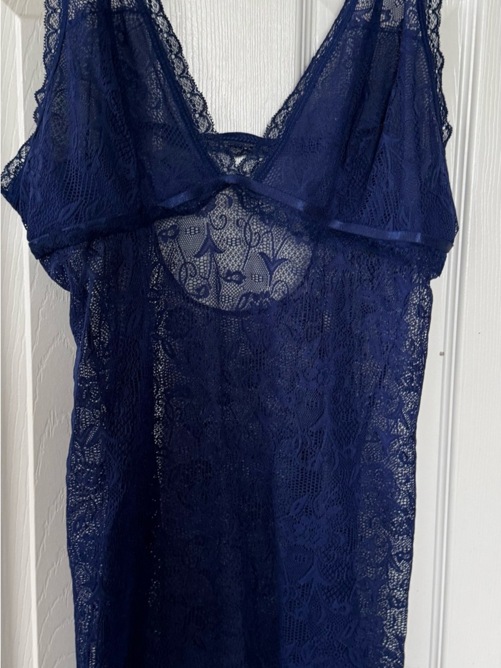 Lot of 5 Lingerie Pieces: 2 lace nighties, 1 lace bodysuit, top, skirt